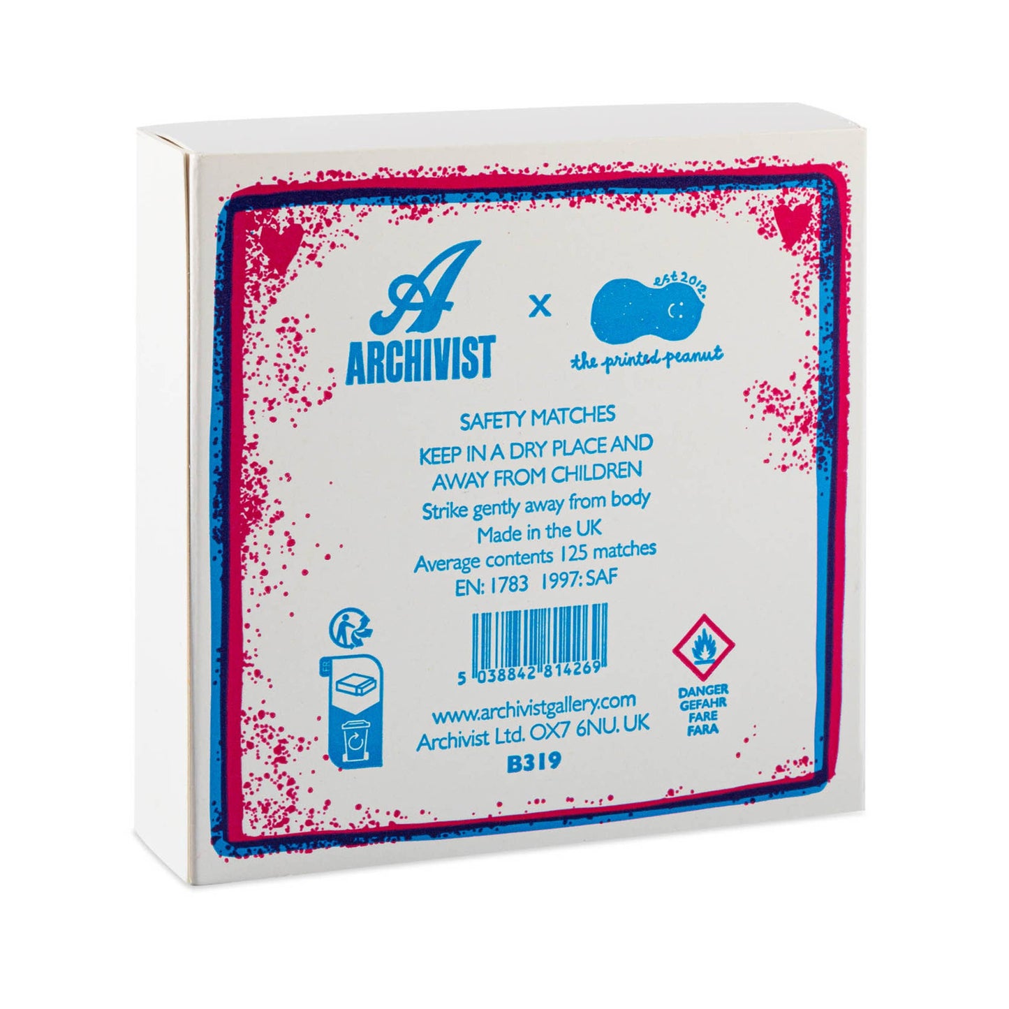 Love Birds Safety Matches | Decorative Matchbox with 125 Matches