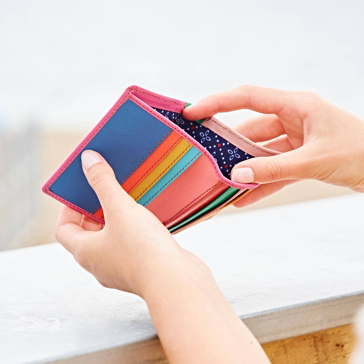 Multi-Colored Leather Card Holders