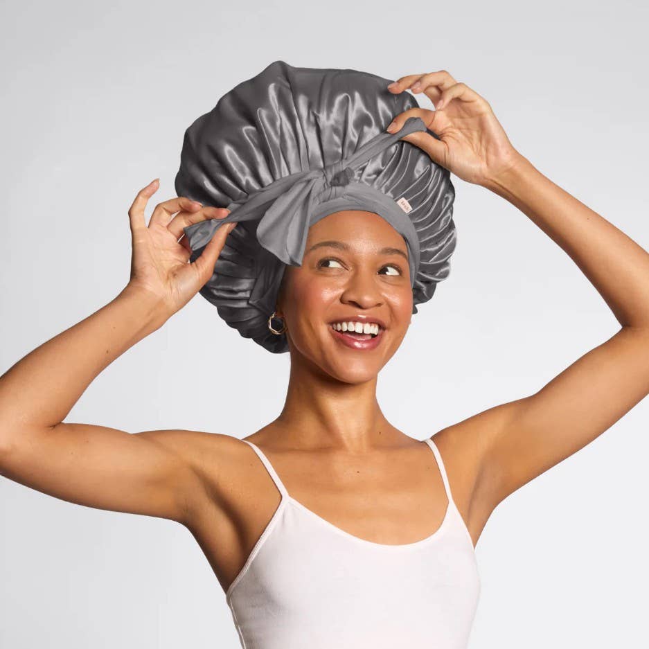 Double-Layer Satin Sleep Bonnet | Adjustable Hair Bonnet for Frizz Control
