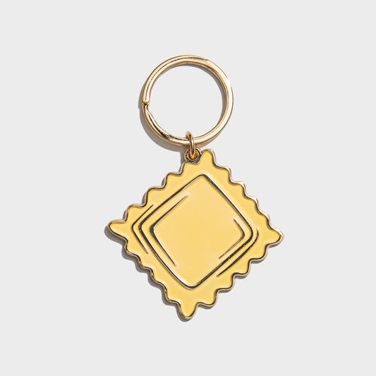 Ravioli Pasta Enamel Keychain & Bag Charm