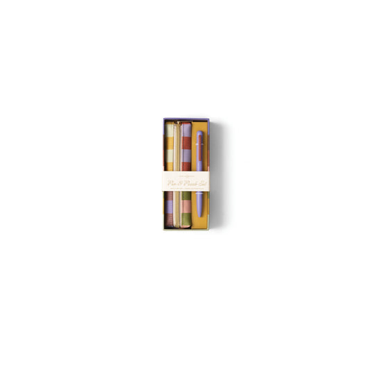 Bold Stripe Pen & Pouch Set