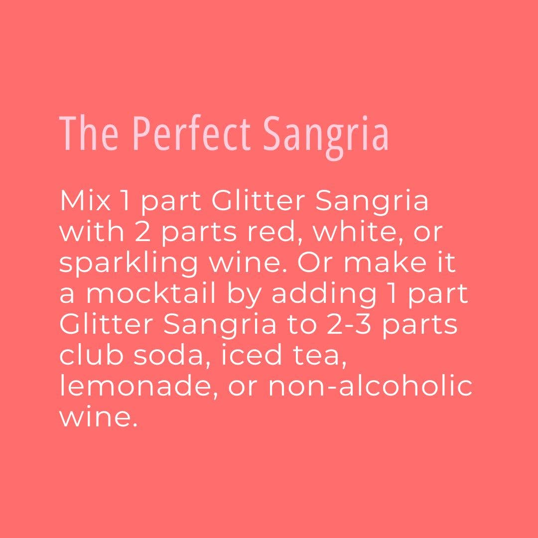 Glitter Sangria Cocktail & Mocktail Mixer (16 fl oz)