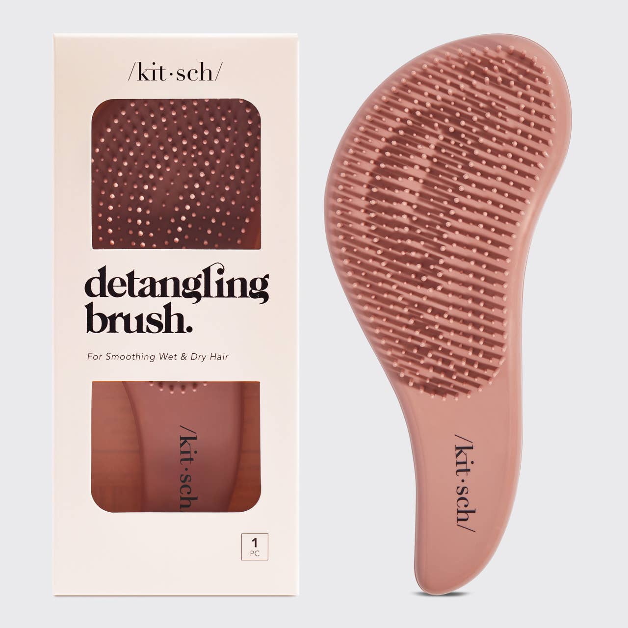 Mini Detangling Hair Brush | Flexible Anti-Frizz Travel Brush
