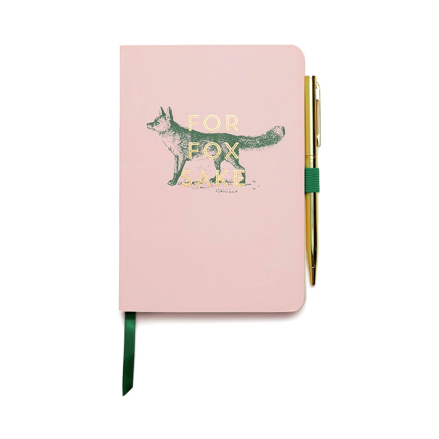 For Fox Sake Notebook with Gold Pen | Vintage Sass Journal