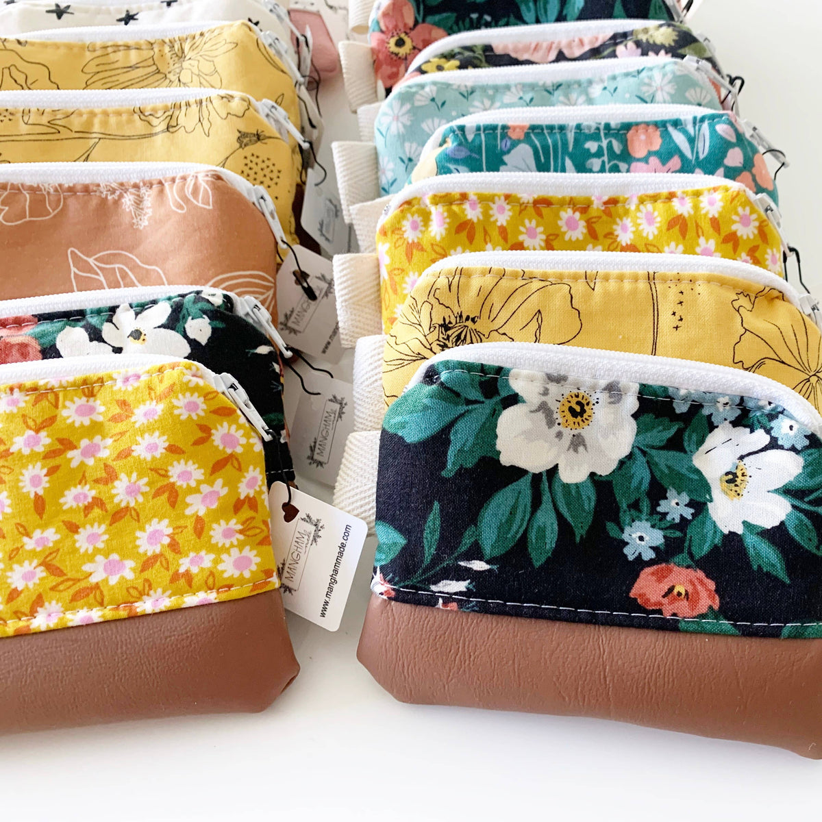 Credit Card Zipper Pouch Variety Pack | Handmade Coin & Card Wallet