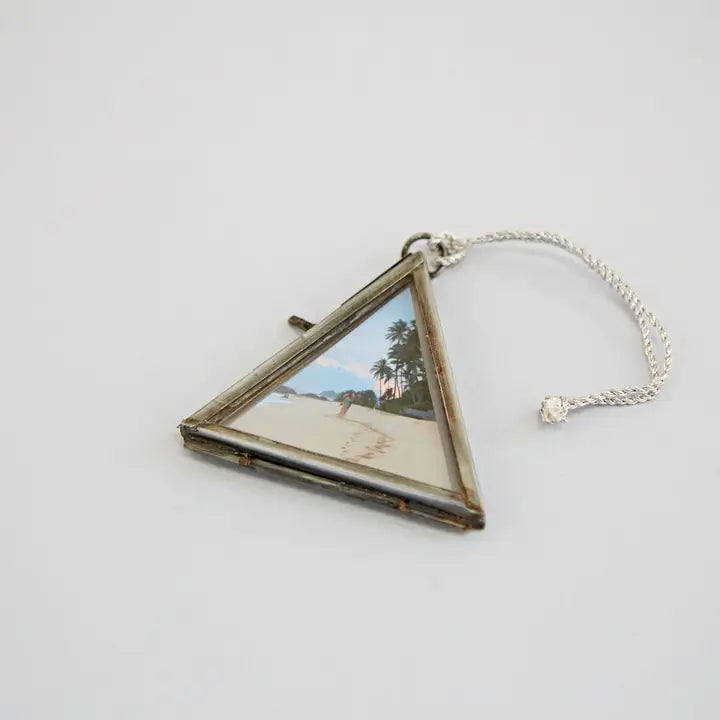 Mini Antique Silver Triangular Frame