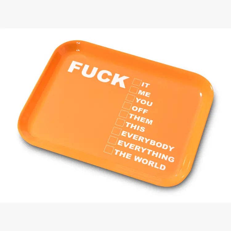 Funny Checklist Trinket Tray – Melamine Catchall Tray