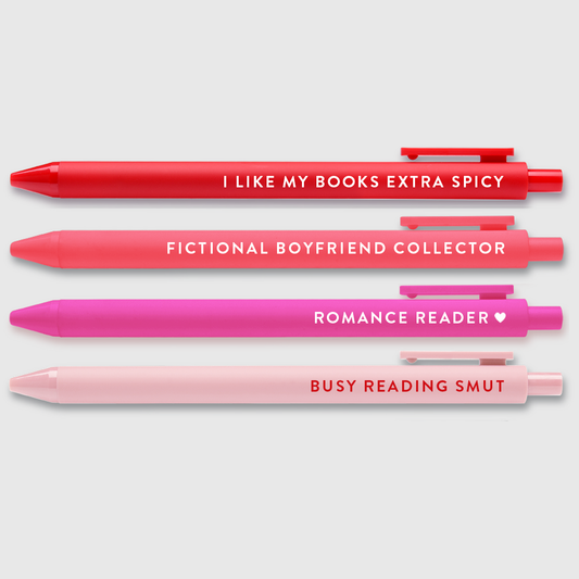 Romance Reader Pen Set | Bookish Gift & Funny Stationary