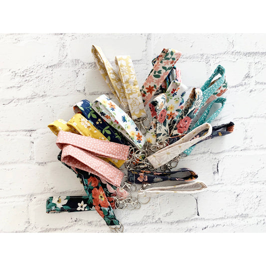Handmade Fabric Keychain Mini Lanyard Variety Pack | Cute Wrist Lanyards