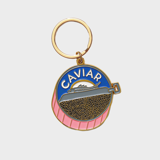 Caviar Enamel Keychain & Bag Charm