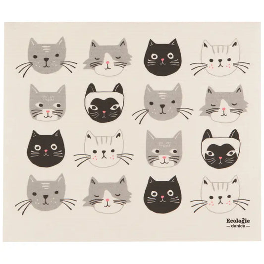 Cats Swedish Dishcloth Dry Mat