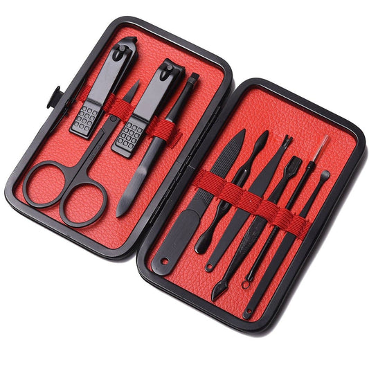 Red Travel Grooming Kit