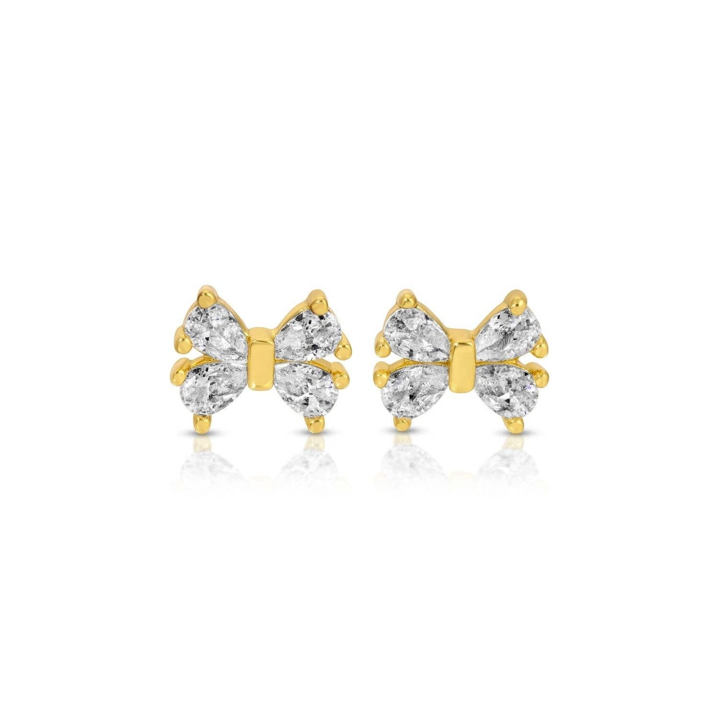 Bow & Crystal Studs