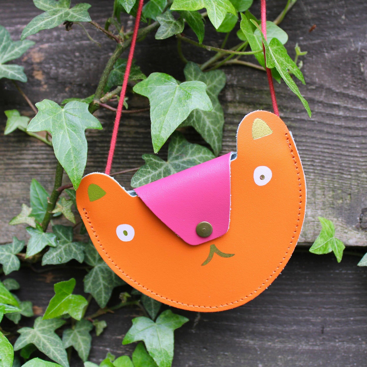 Orange Bear Coin Purse