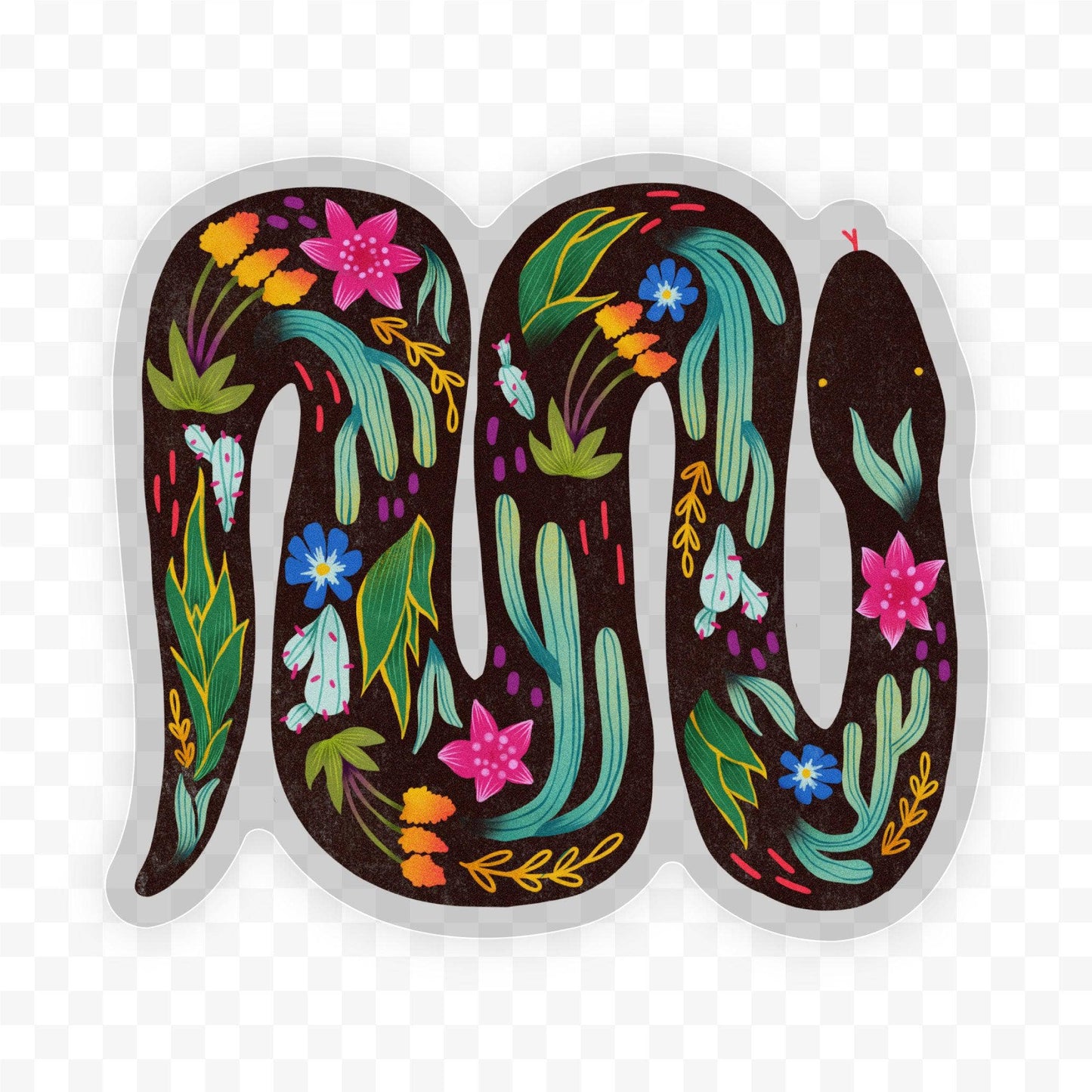 Black Snake Sticker