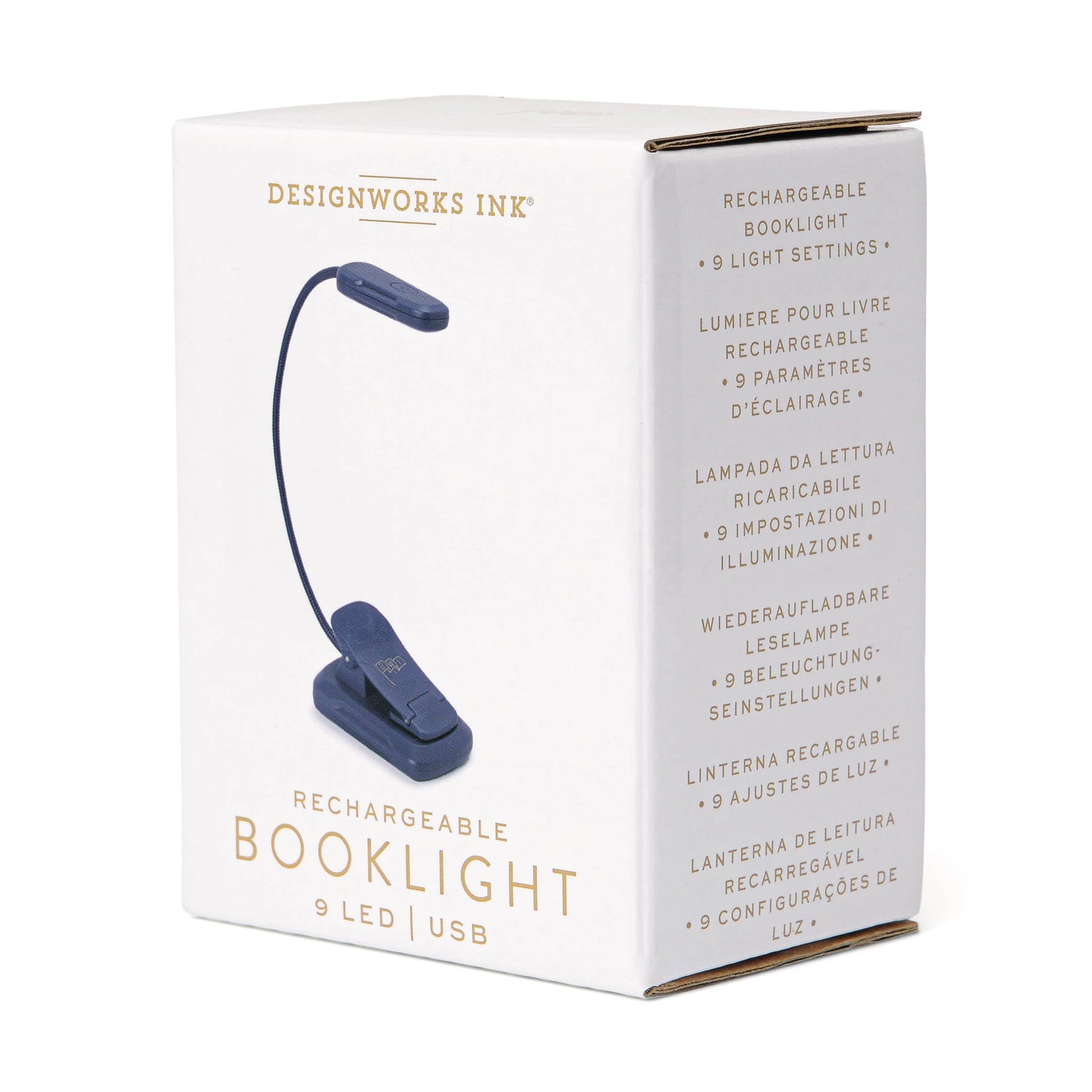 Navy Rechargeable Book Light | Adjustable LED Reading Light