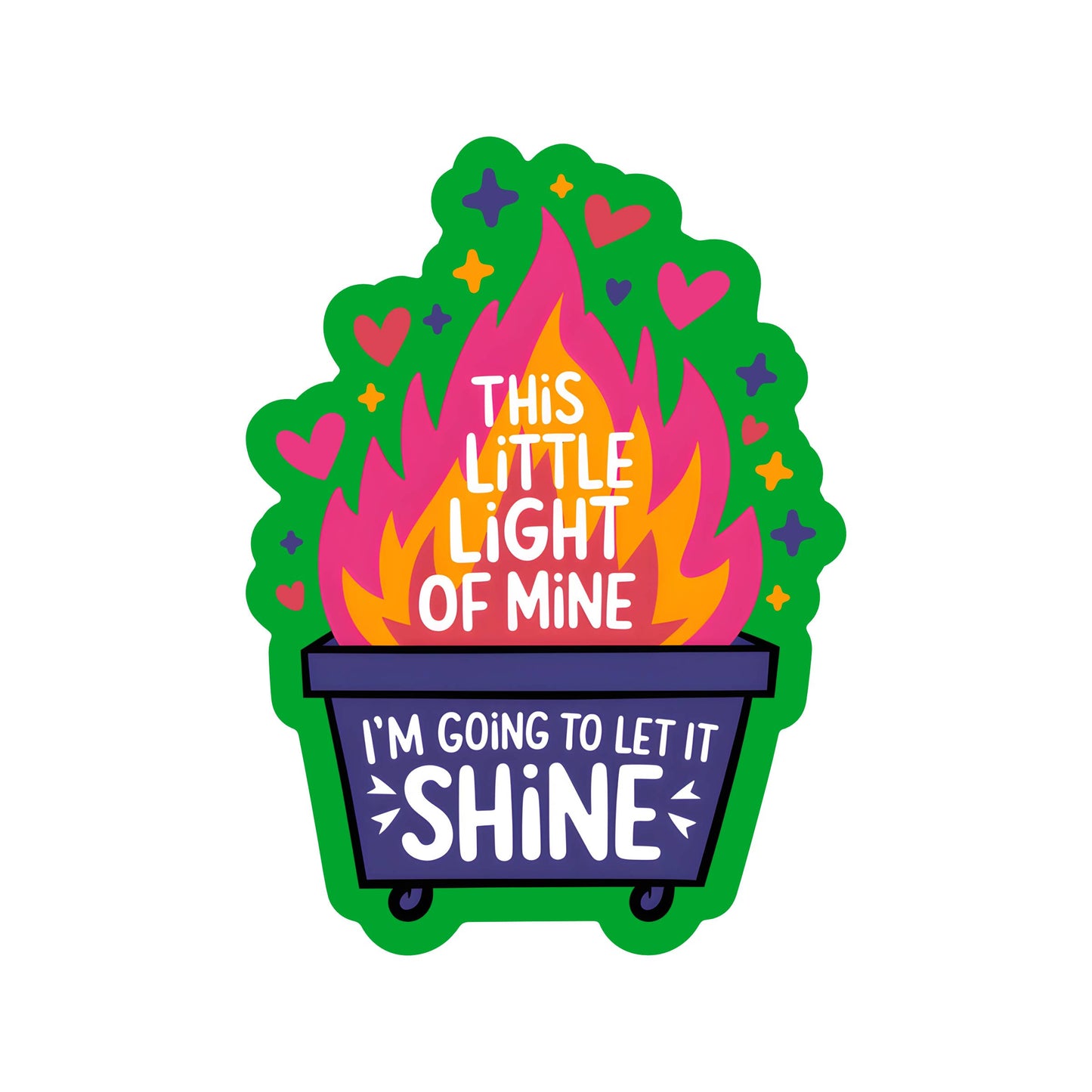 Dumpster Fire Sticker