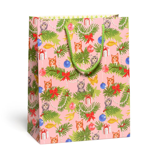 Christmas Cats Gift Bag