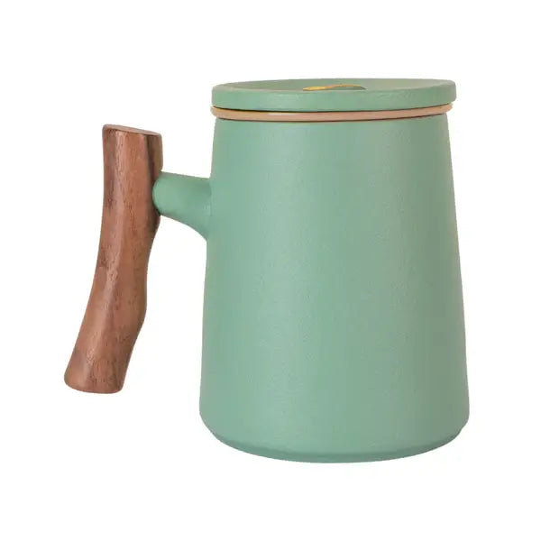 Porcelain Tea Mug with Infuser & Lid | 12 oz Loose Leaf Teacup