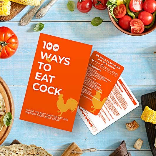100 Ways To Eat C**k Recipe Cards