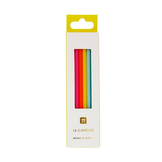 Tall Rainbow Birthday Candles