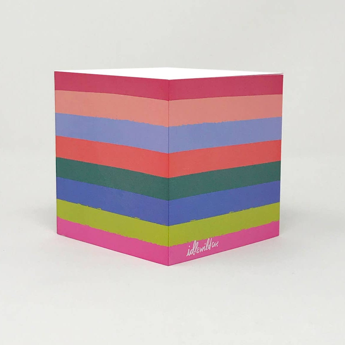 Rainbow Sticky Note Cube