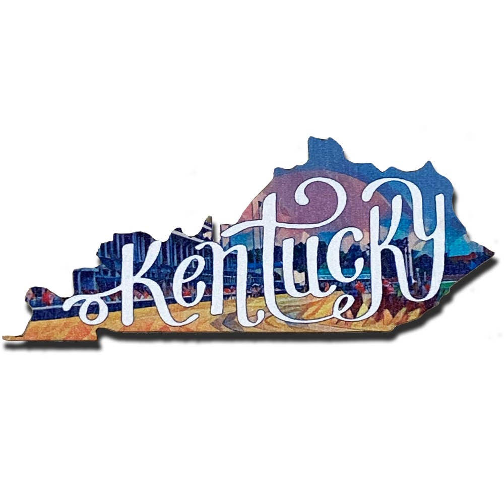 Kentucky Derby Wooden Magnet