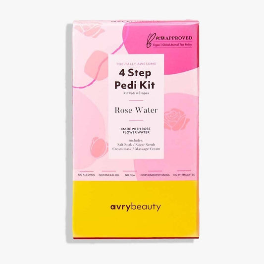 Rose Water 4 Step Pedi Kit