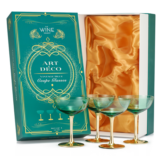 Art Deco Champagne Glass Set