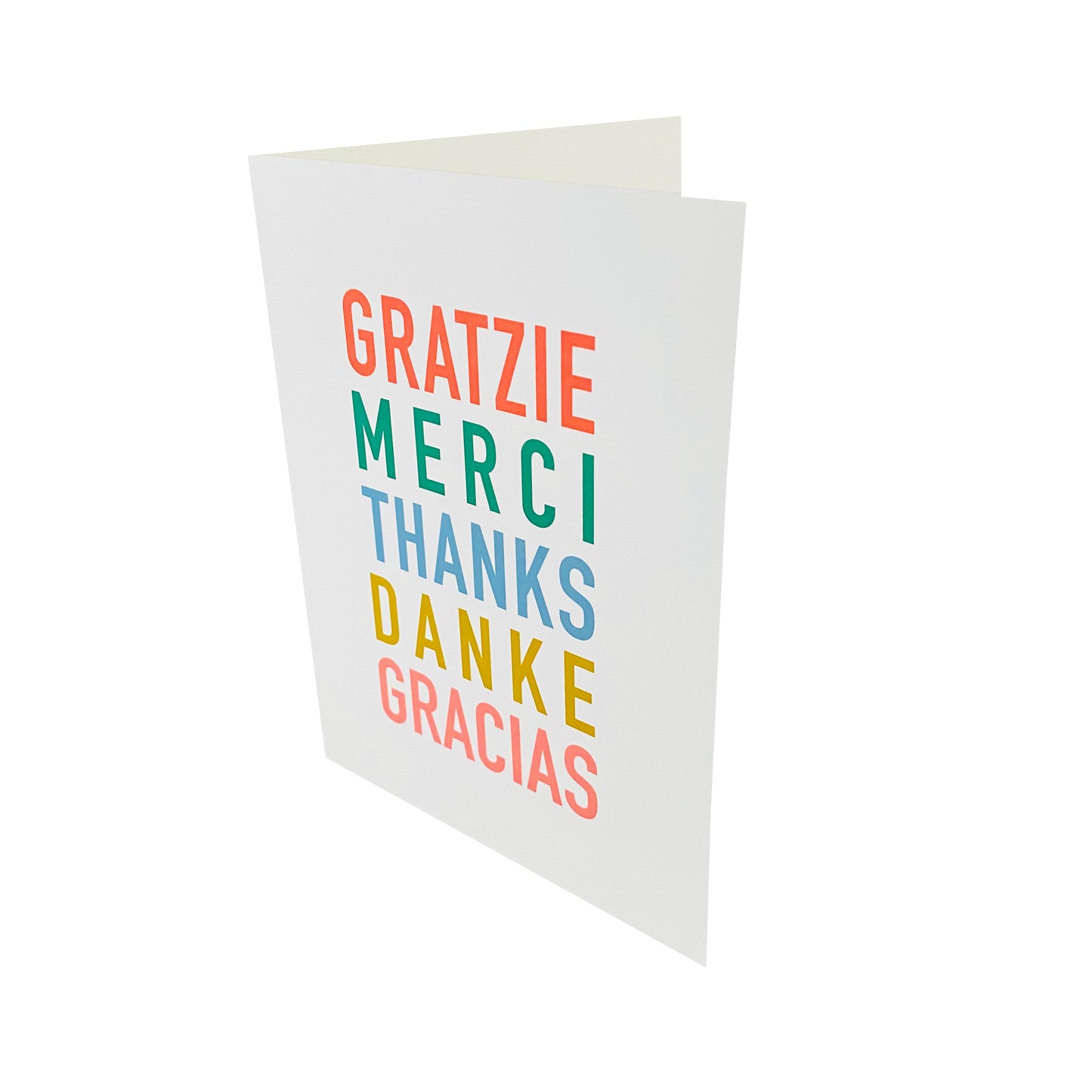 Thank You Languages Card