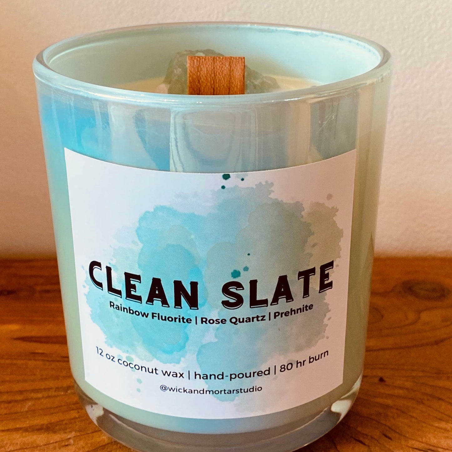 Clean Slate Crystal Candle for Letting go and Moving Forward