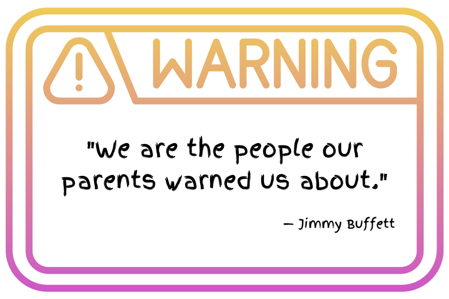 Our Parents Warning Sticker