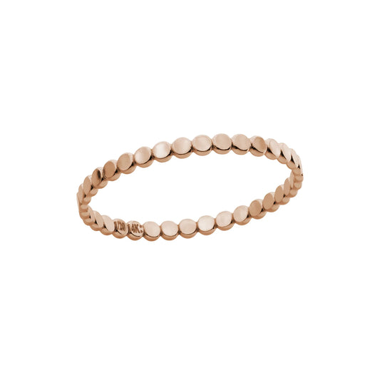 Rose Gold Flat Disc Stacking Ring
