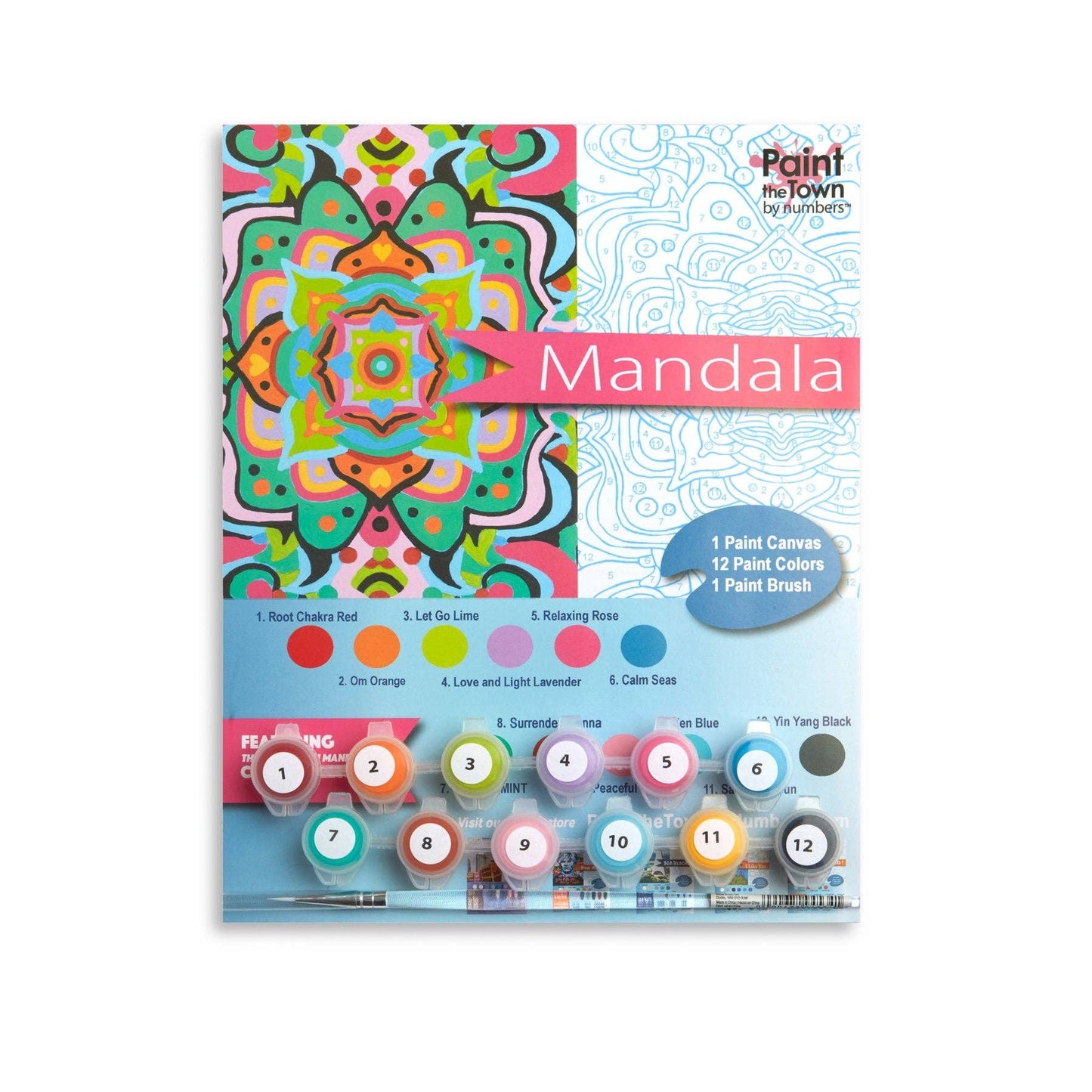 Mandala Paint by Number Kit