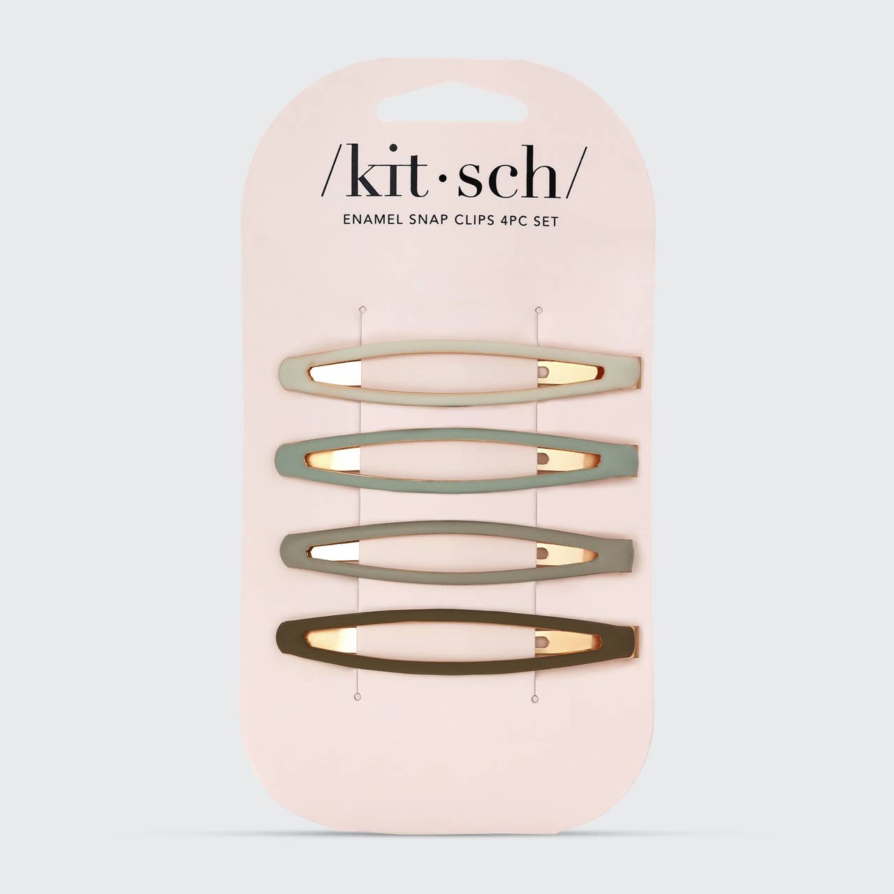 Enamel Snap Hair Clips