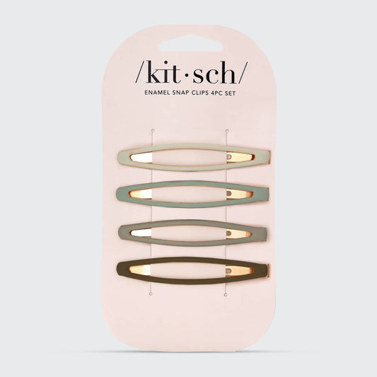 Enamel Snap Hair Clips