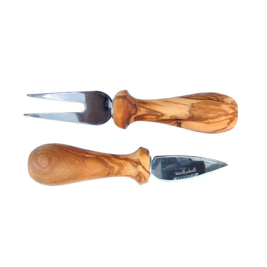 Olive Wood Cheese Set