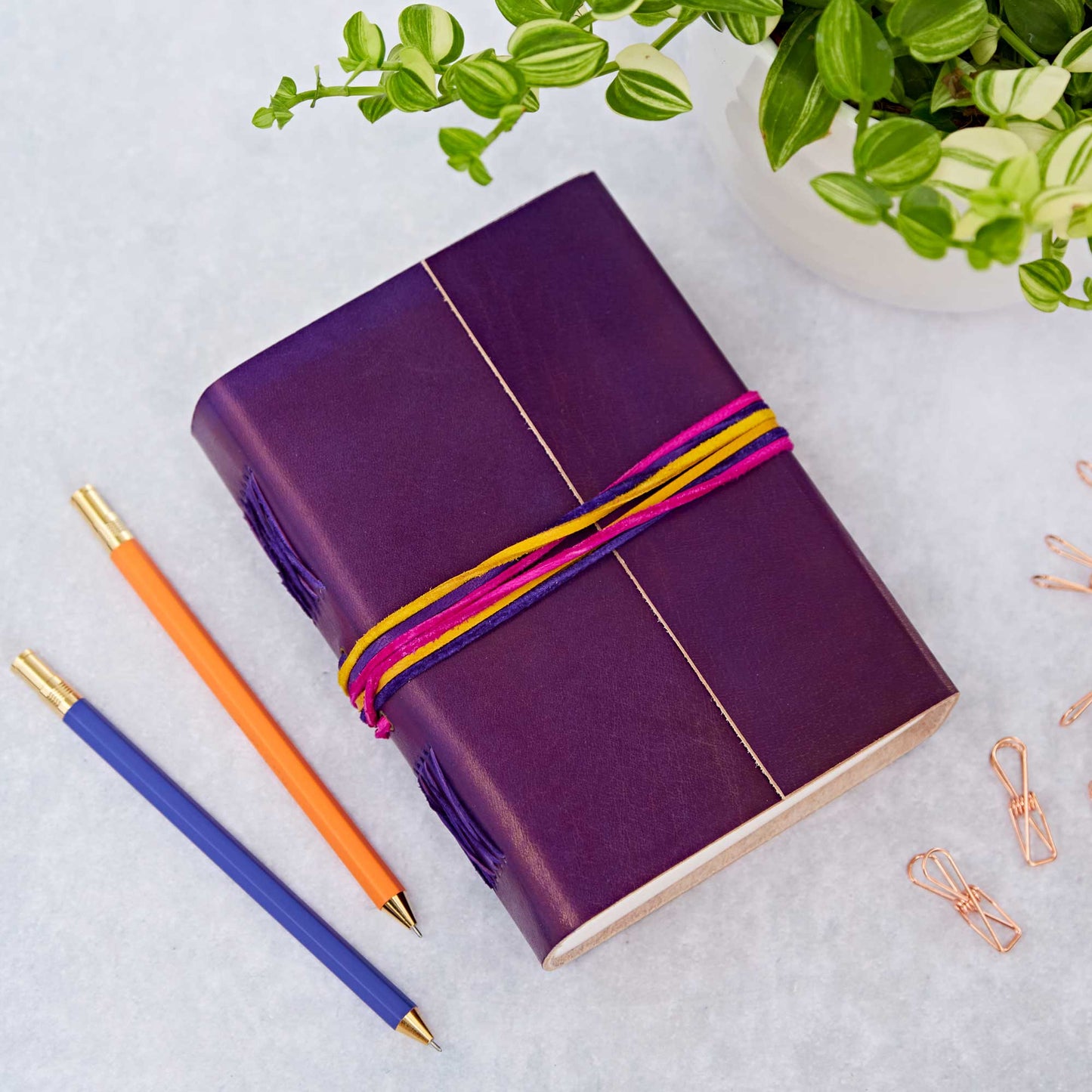 Purple Leather Journal