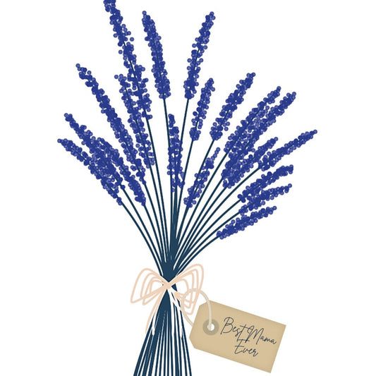 Best Mama Ever Lavender Card