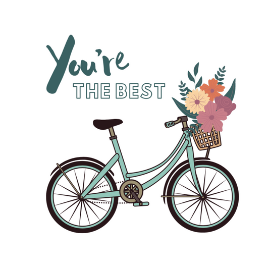 You're the Best Bike Card